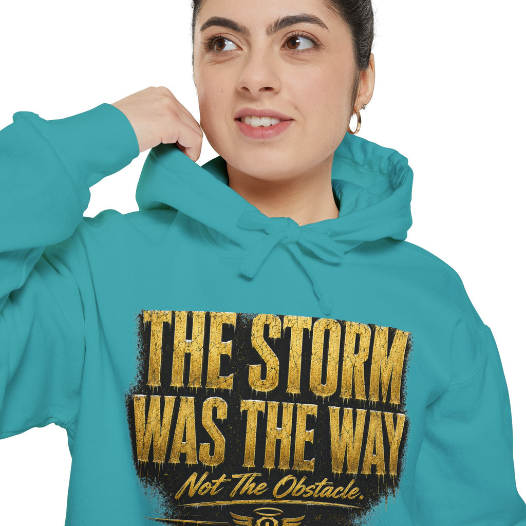 Cold Halo the storm was the way Hoodie-inspirational unisex Motivational Sweat shirt