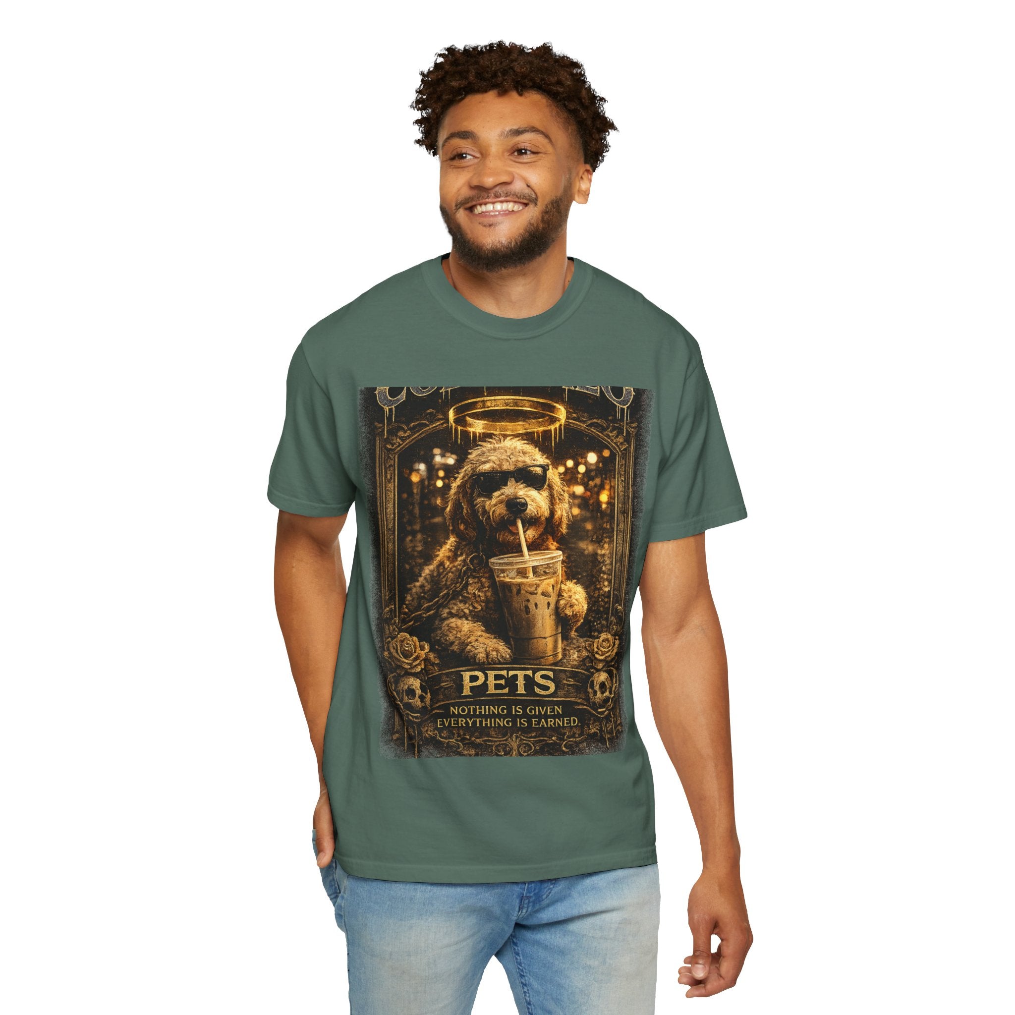 COLD HALO PETS| Vintage "Pets: Nothing Is Given, Everything Is Earned" Graphic T-Shirt
