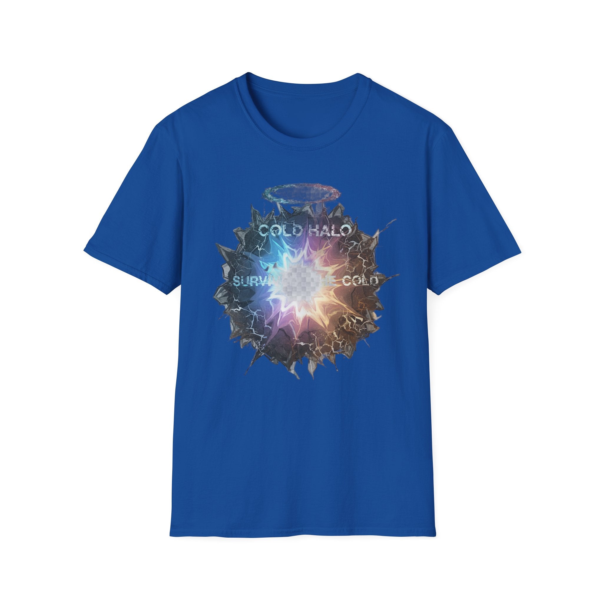Cold Halo Graphic T‑Shirt — 'Cold Halo' Survive the Cold Sci‑Fi Design