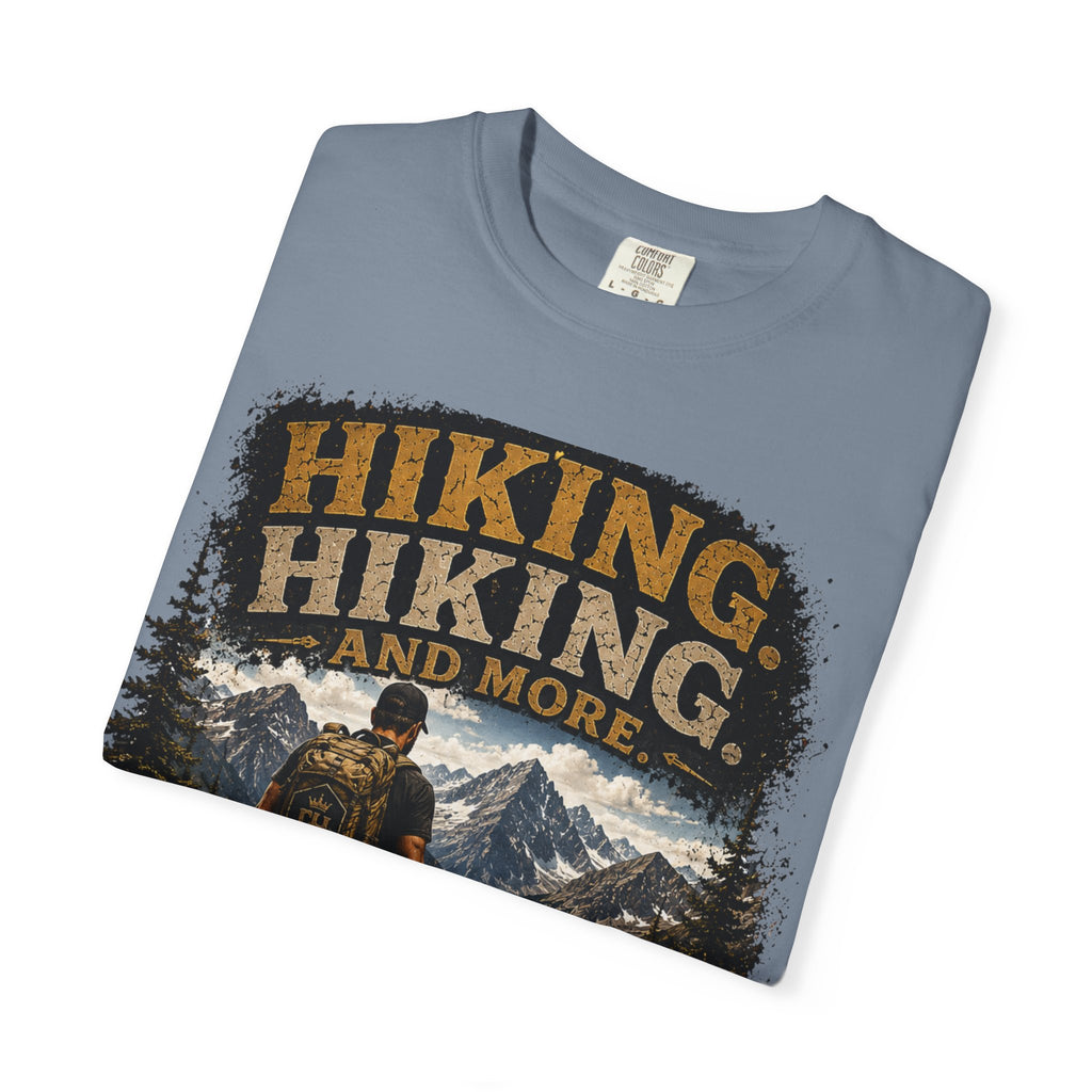 COLD HALO | Hiking With My Dog T-shirt| Adventure Dog Lover Tee| Mountain Hiking Graphic shirt|  Outdoor  Dog Dad Gifte