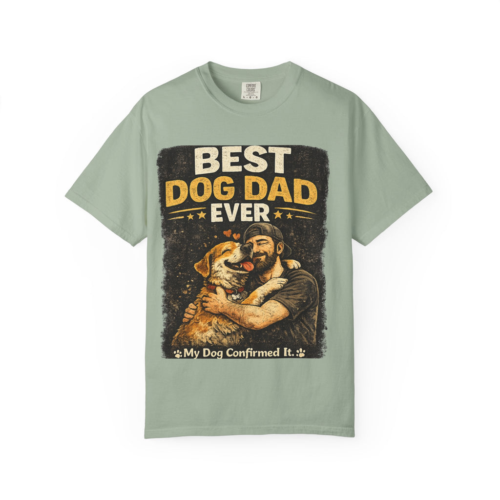 COLD HALO PETS | Best Dog Dad Ever T-Shirt | funny Dog Dad gift | father's day Dog lover Tee \ Proud Pet Dad shirt| Dog Owber graphic Tee