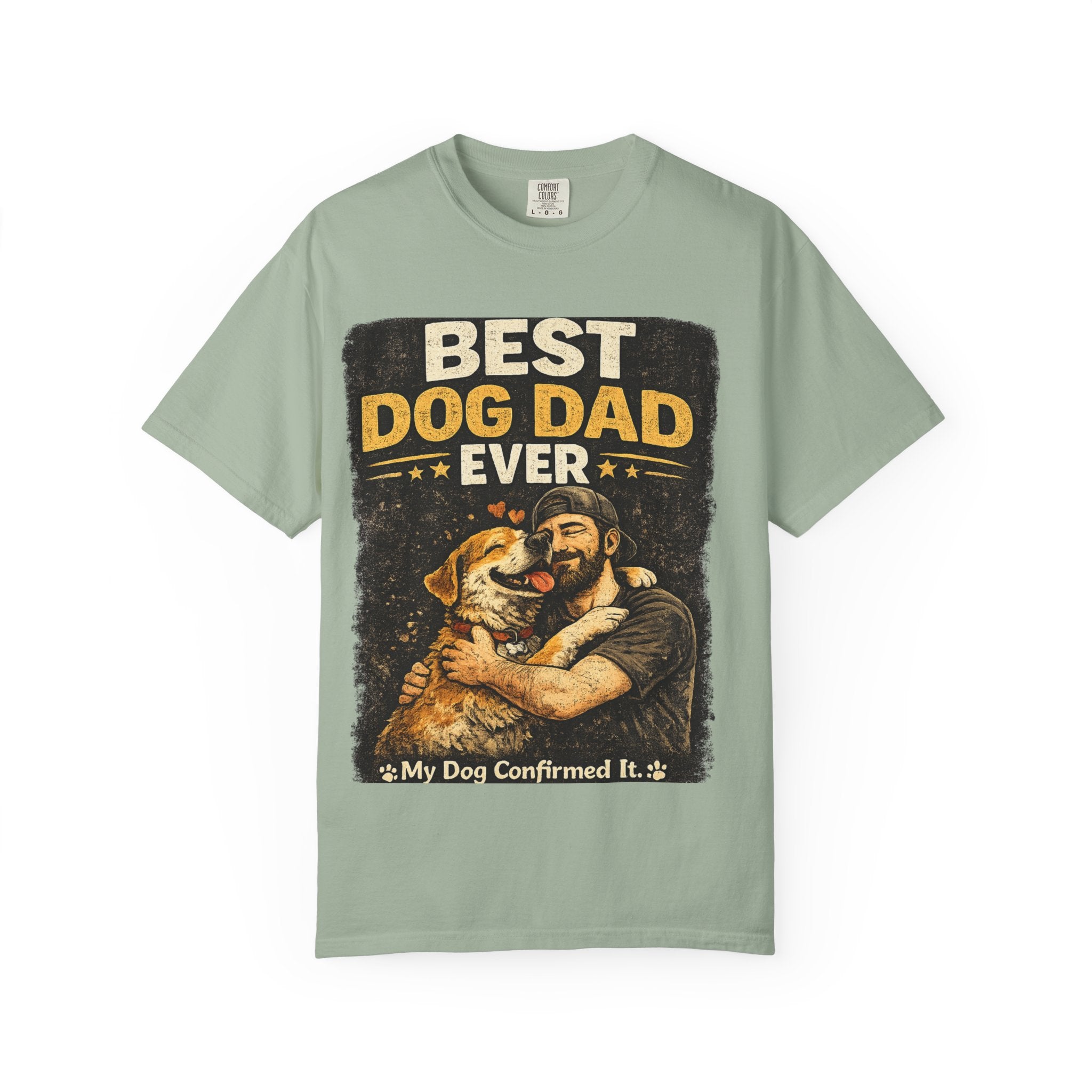 COLD HALO PETS | Best Dog Dad Ever T-Shirt | funny Dog Dad gift | father's day Dog lover Tee \ Proud Pet Dad shirt| Dog Owber graphic Tee