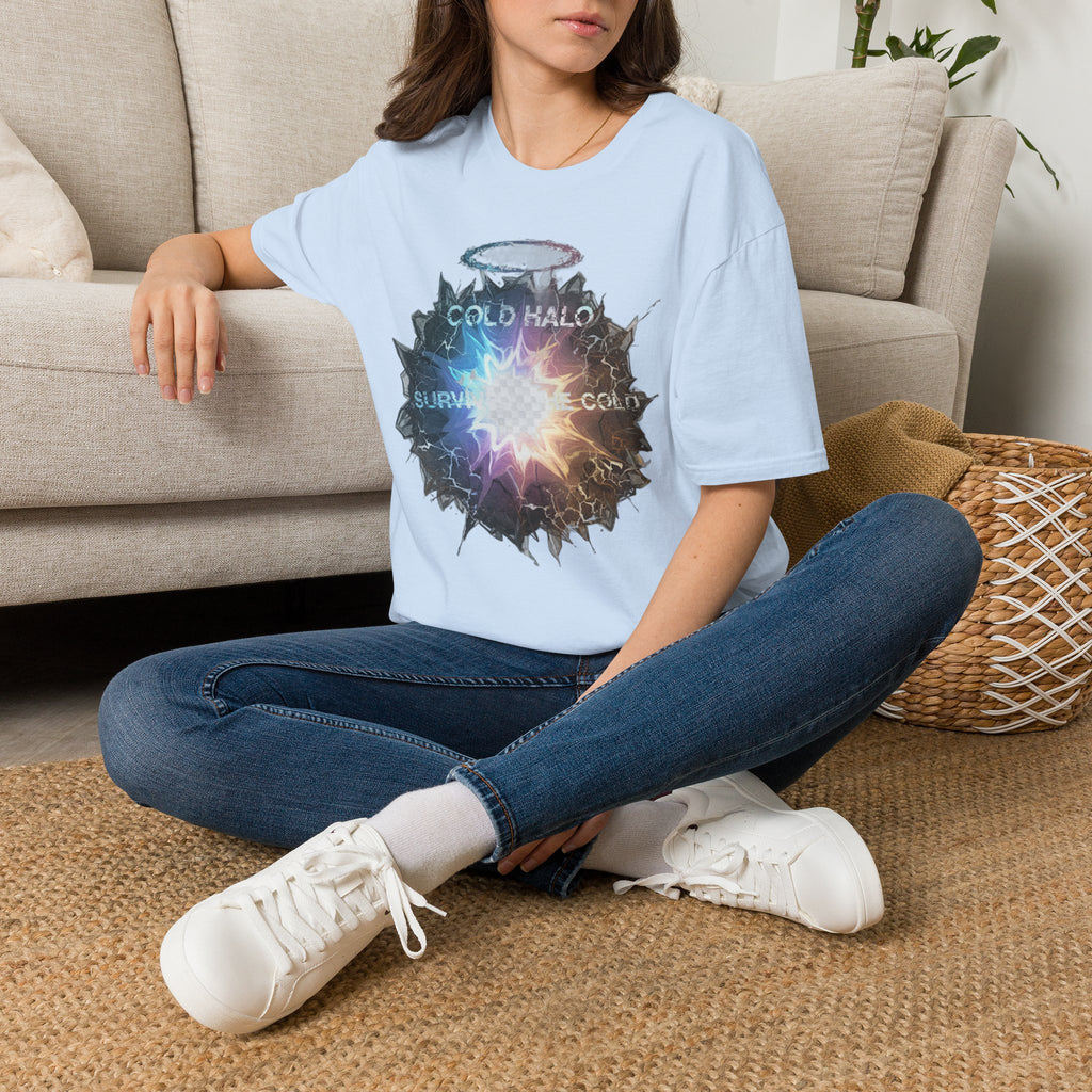 Cold Halo Graphic T‑Shirt — 'Cold Halo' Survive the Cold Sci‑Fi Design