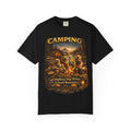 Camping With My Pack T-Shirt| Golden Retriever Camping Dog shirt | Campfires paw prints & Good memories Tee| Dog Lover outdoor