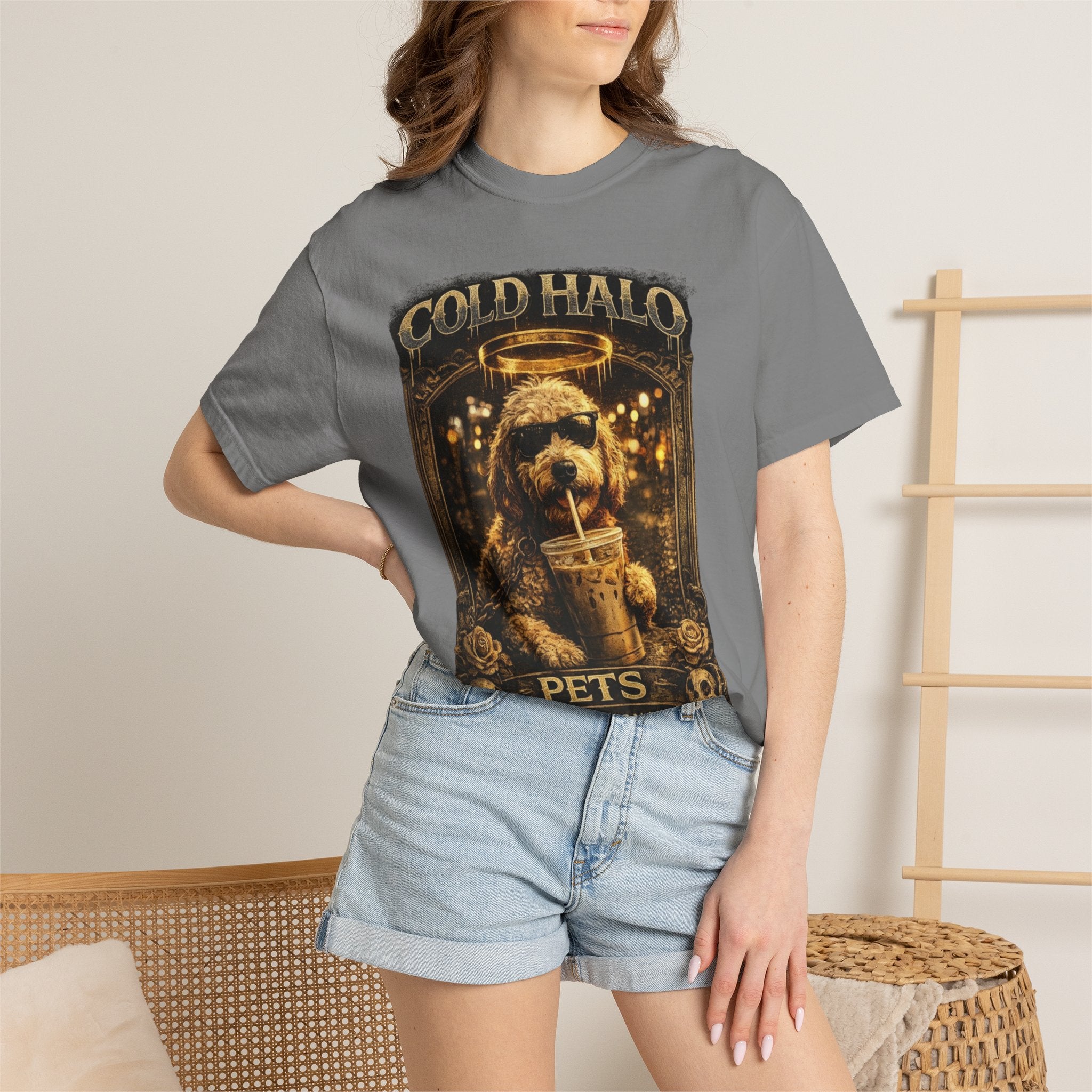 Cold Halo Pets T-Shirt — Vintage Dog Snack Inspector Graphic Tee