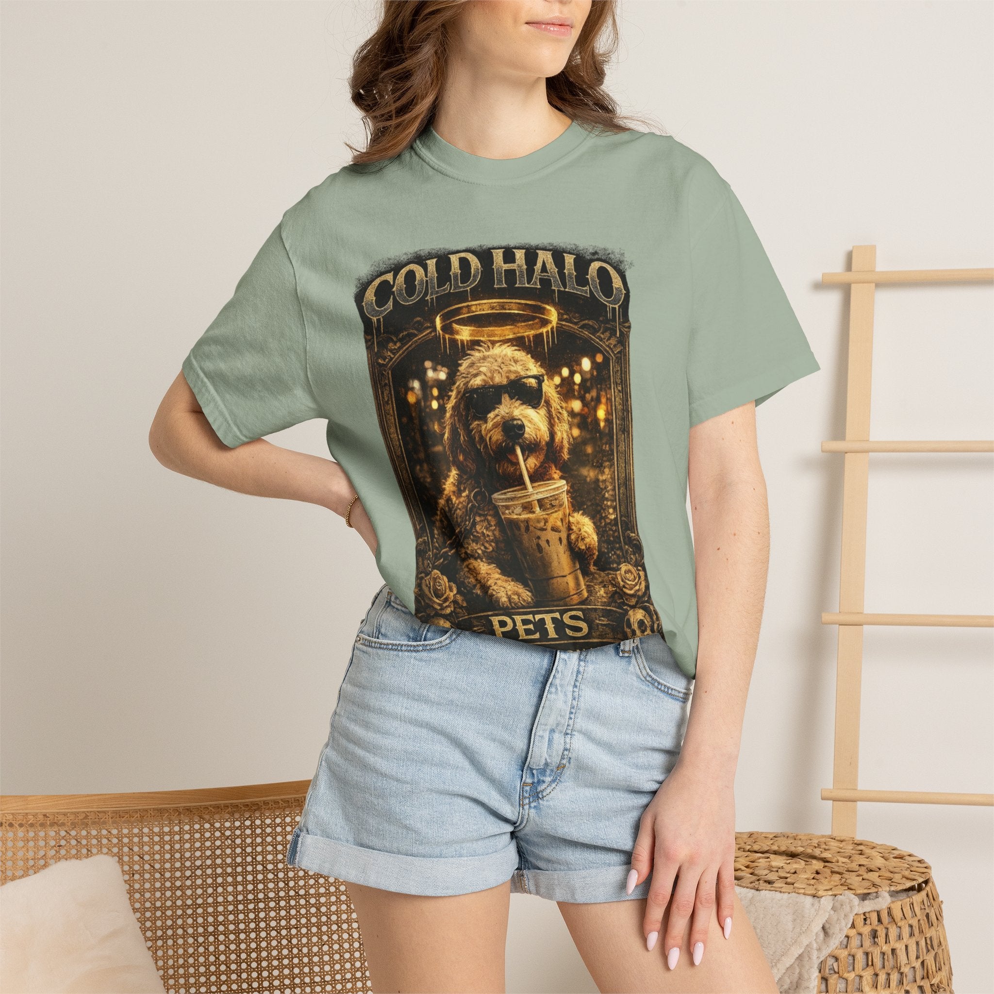 Cold Halo Pets T-Shirt — Vintage Dog Snack Inspector Graphic Tee