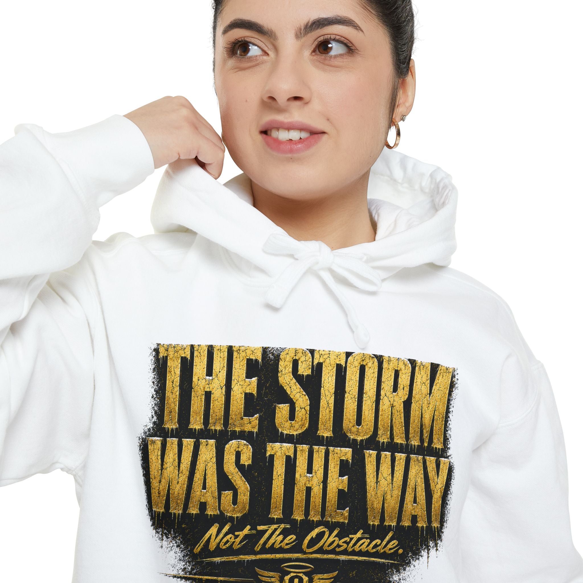 Cold Halo the storm was the way Hoodie-inspirational unisex Motivational Sweat shirt