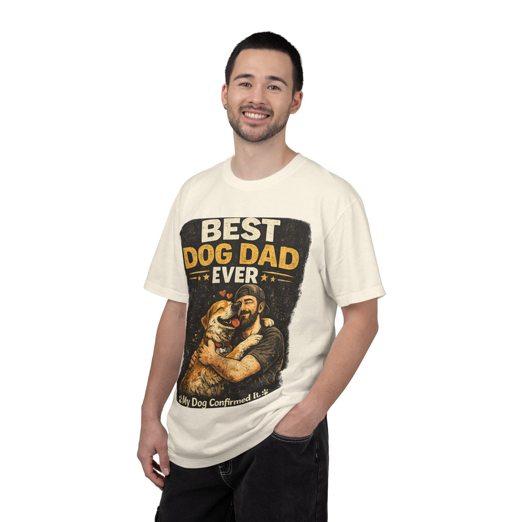 COLD HALO PETS | Best Dog Dad Ever T-Shirt | funny Dog Dad gift | father's day Dog lover Tee \ Proud Pet Dad shirt| Dog Owber graphic Tee