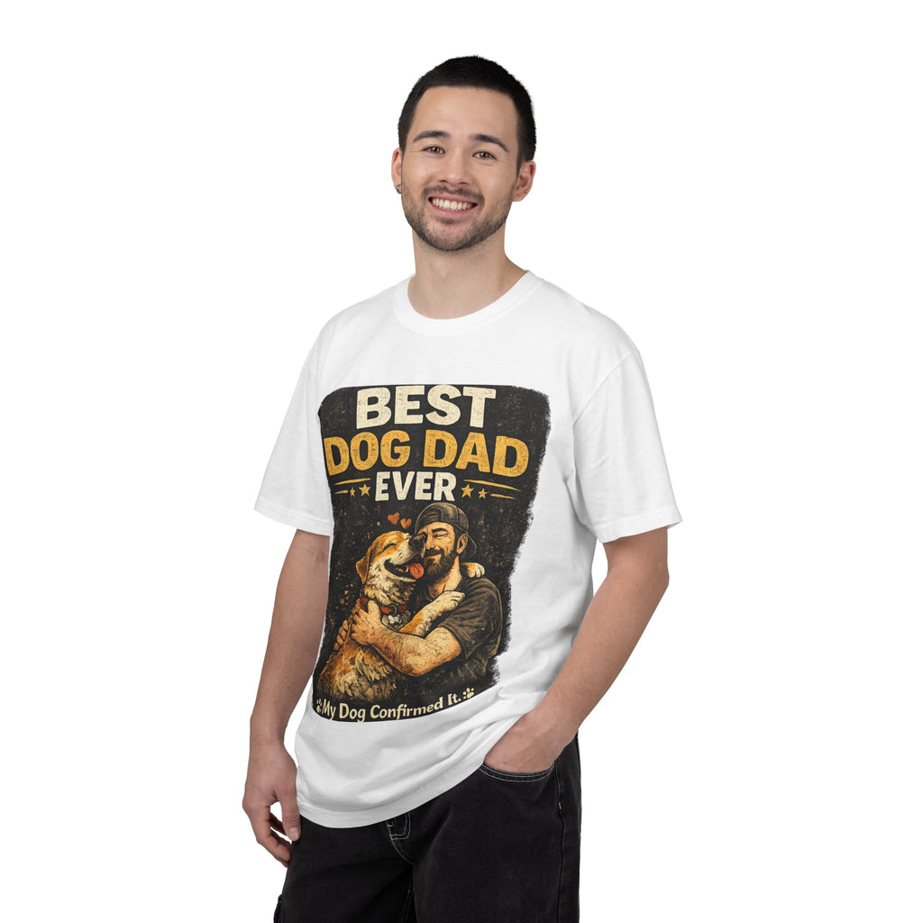 COLD HALO PETS | Best Dog Dad Ever T-Shirt | funny Dog Dad gift | father's day Dog lover Tee \ Proud Pet Dad shirt| Dog Owber graphic Tee