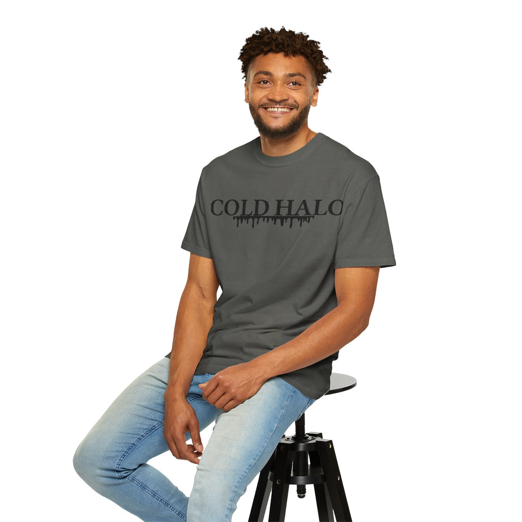 Cold Halo T-Shirt — Gothic Drip Logo Tee