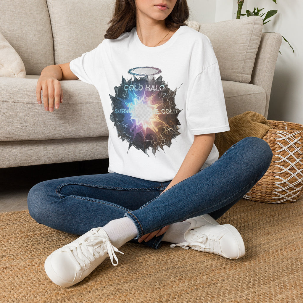 Cold Halo Graphic T‑Shirt — 'Cold Halo' Survive the Cold Sci‑Fi Design