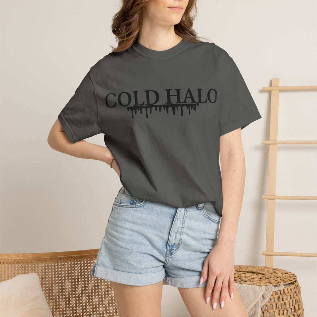Cold Halo T-Shirt — Gothic Drip Logo Tee