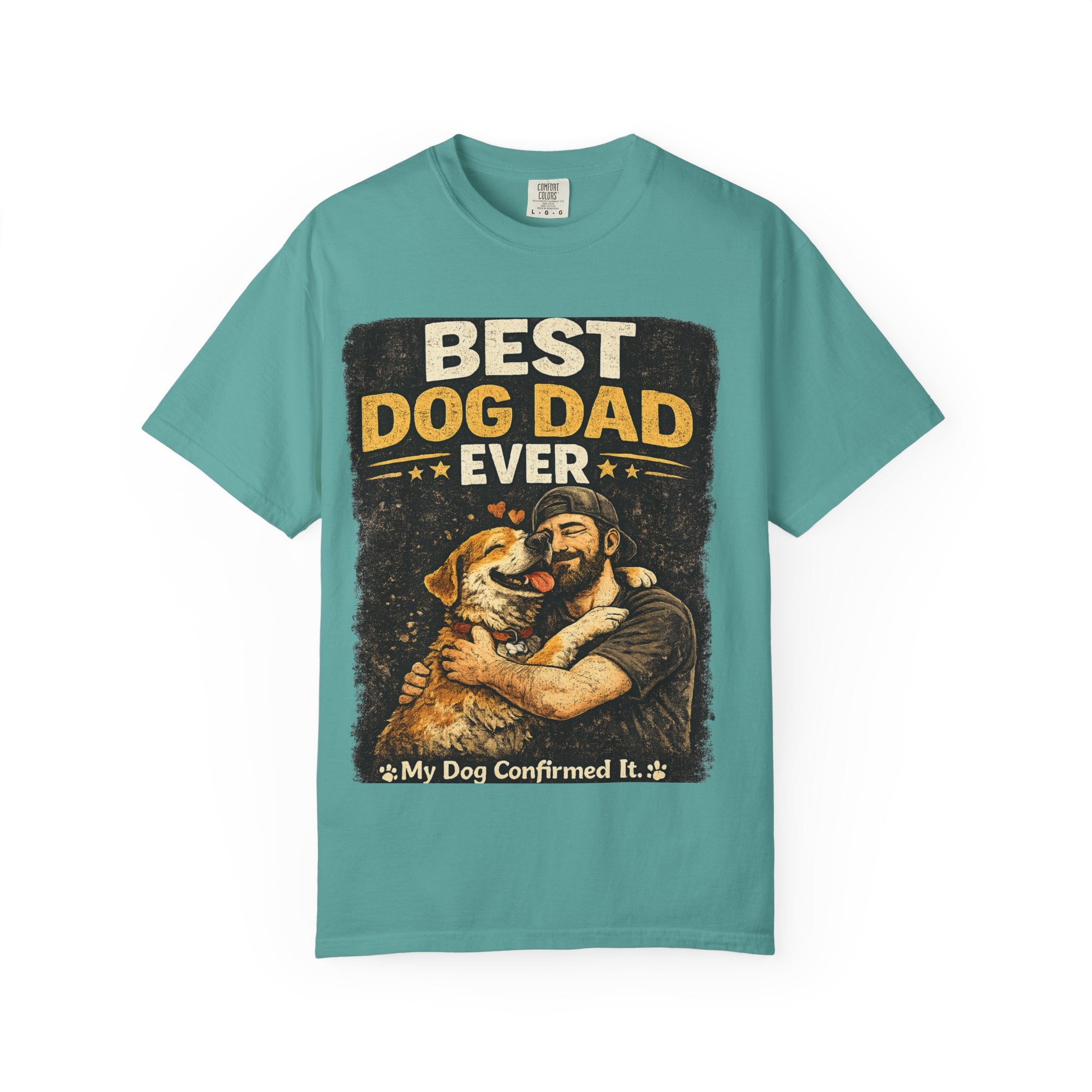 COLD HALO PETS | Best Dog Dad Ever T-Shirt | funny Dog Dad gift | father's day Dog lover Tee \ Proud Pet Dad shirt| Dog Owber graphic Tee