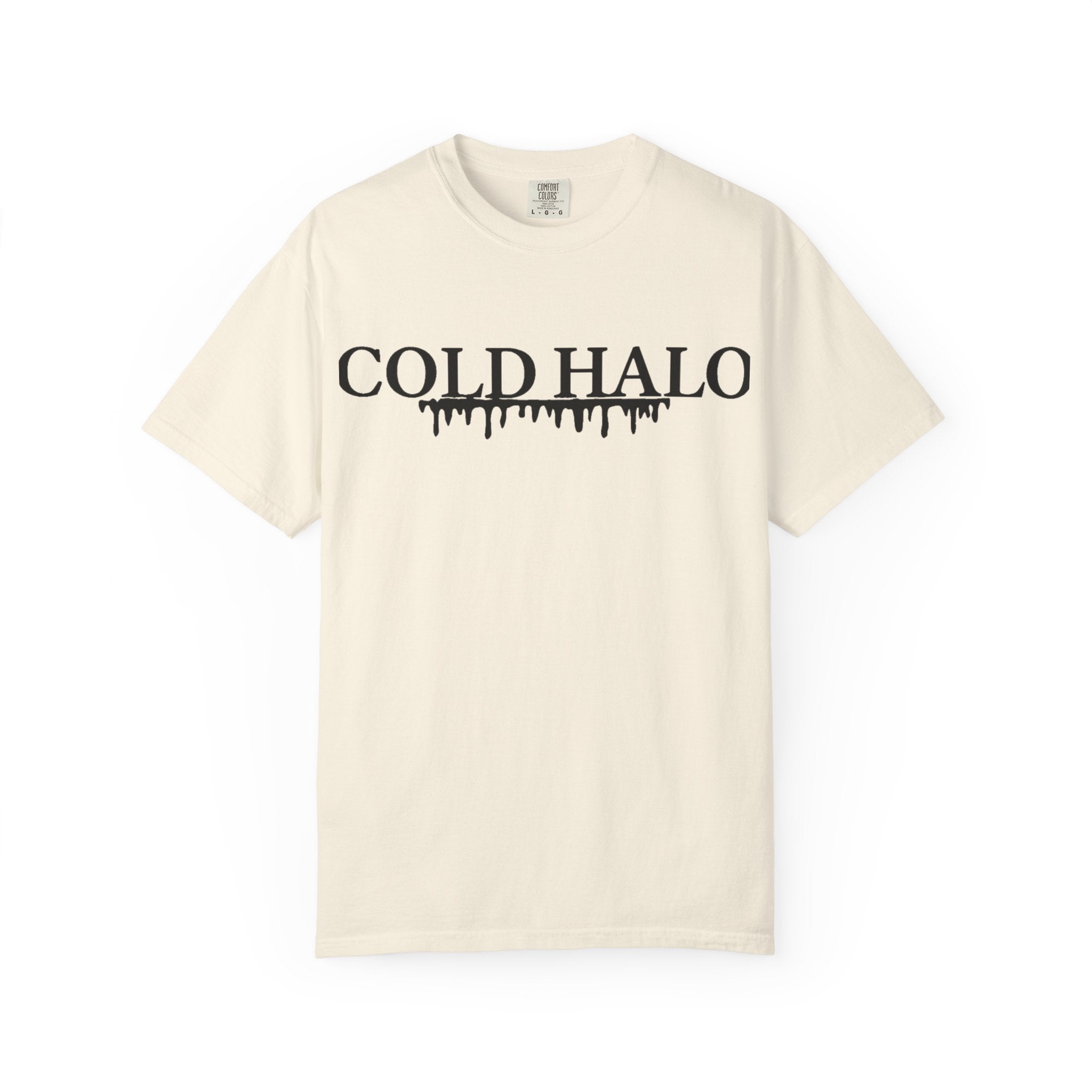 Cold Halo T-Shirt — Gothic Drip Logo Tee