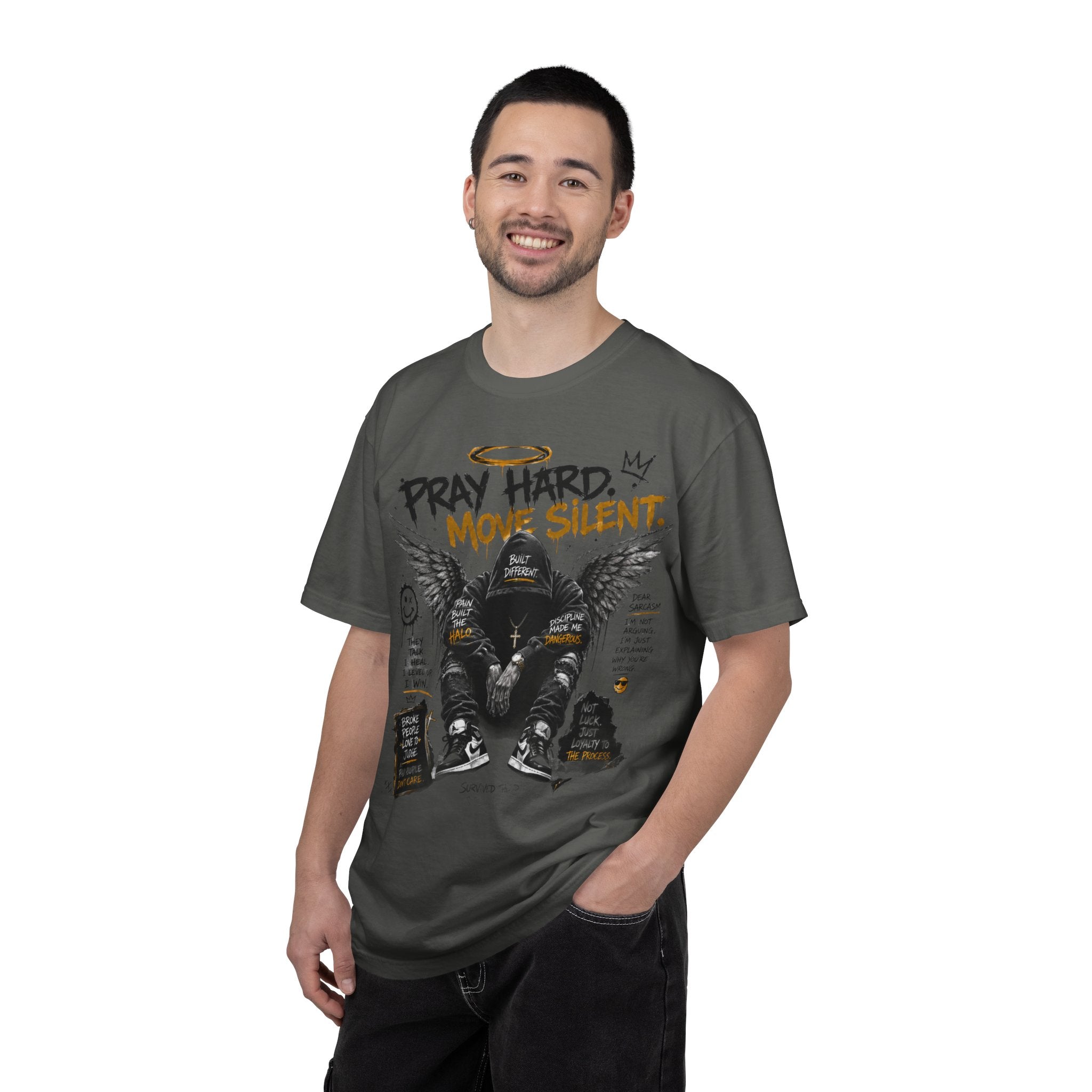 Pray Hard Move Silent Tee