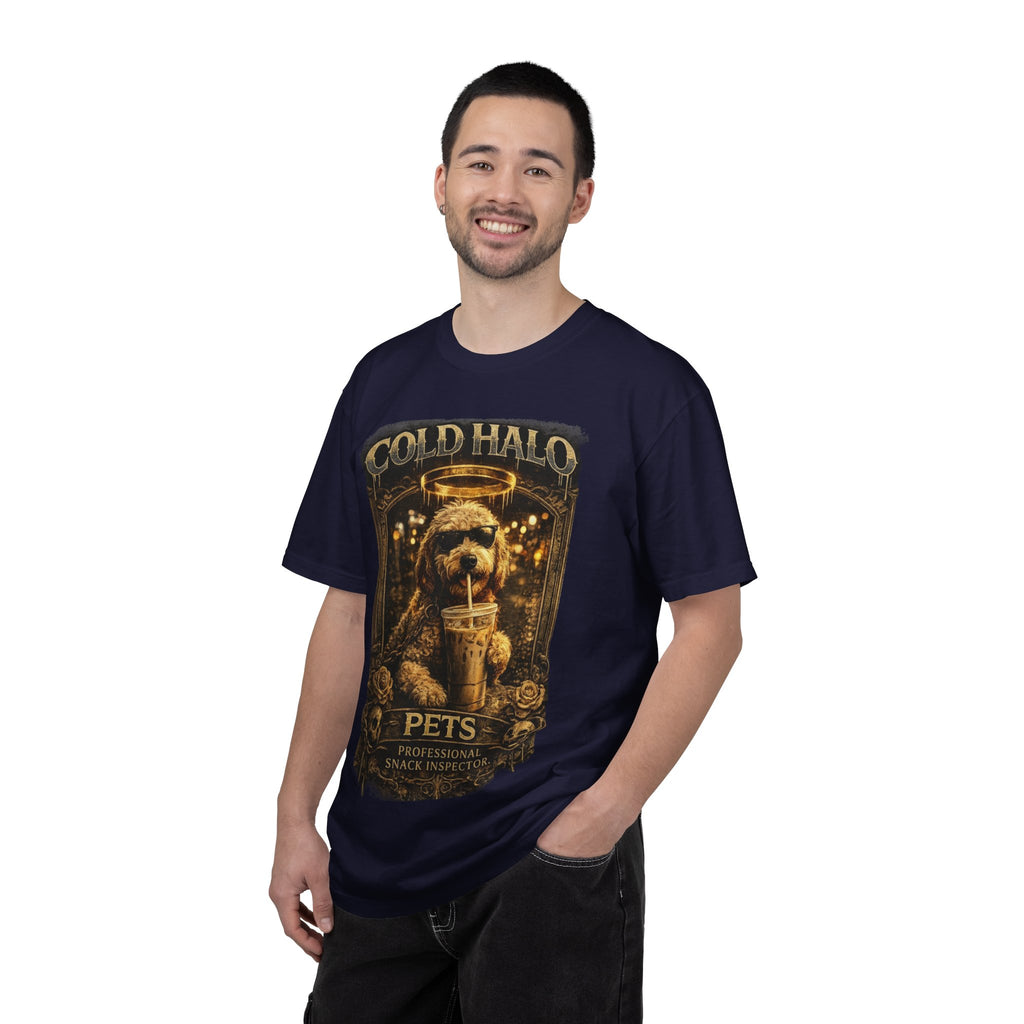 Cold Halo Pets T-Shirt — Vintage Dog Snack Inspector Graphic Tee