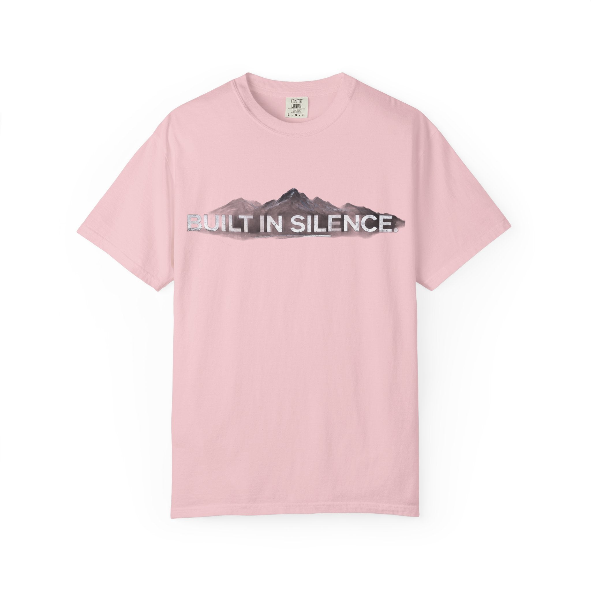 Cold Halo Built in Silence T-Shirt — Minimalist Mountain streetwear Tee | Premium Graphic Tee