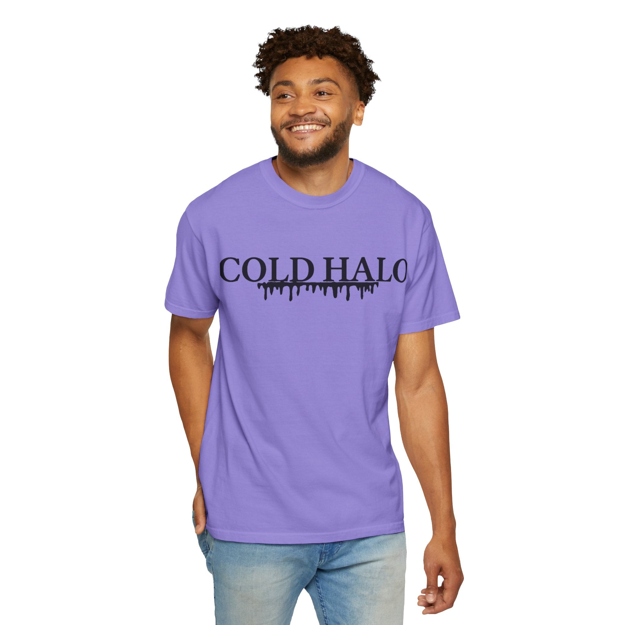 Cold Halo T-Shirt — Gothic Drip Logo Tee