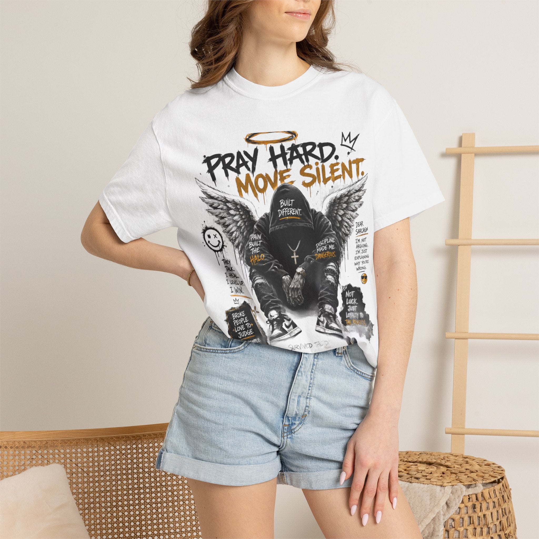 Pray Hard Move Silent Tee