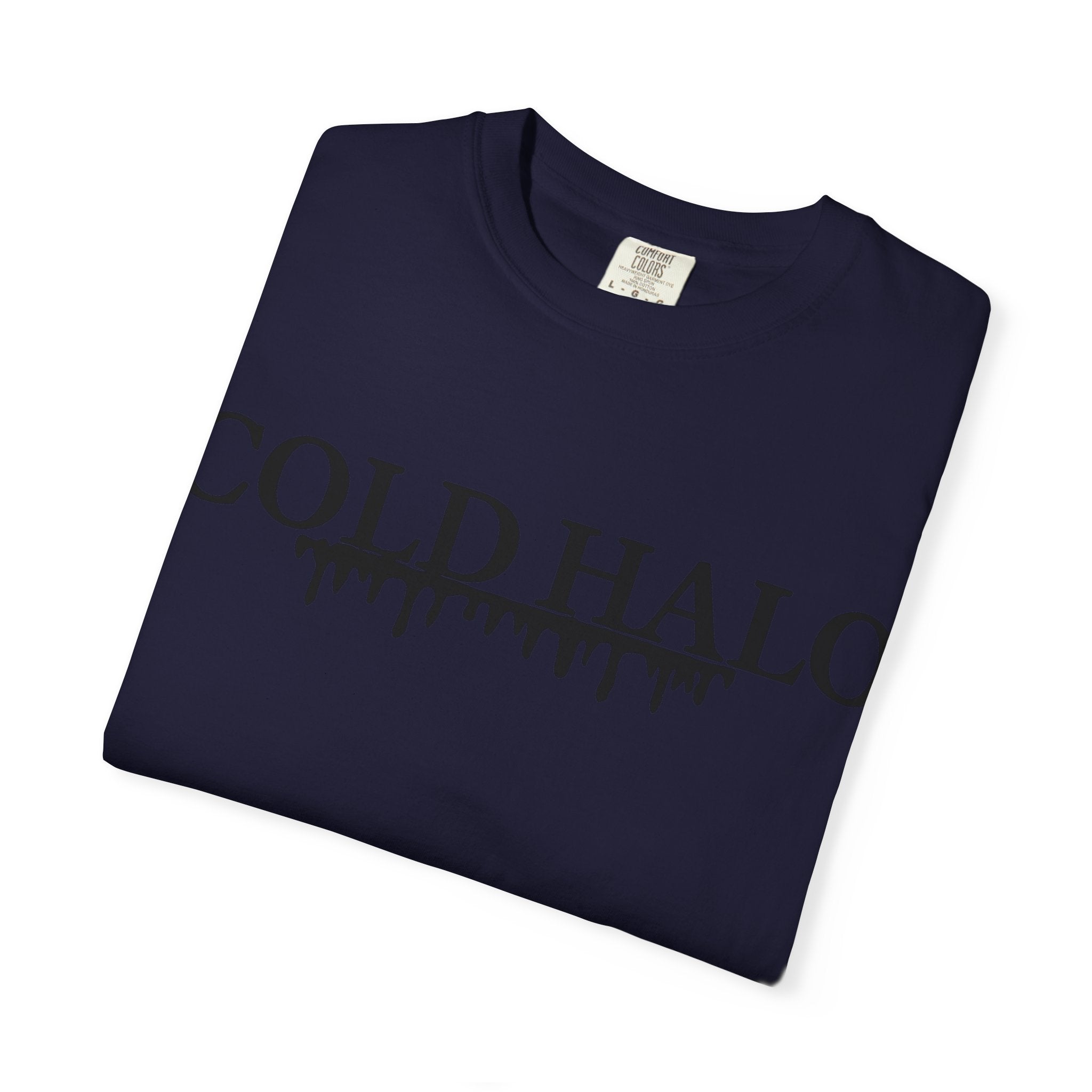 Cold Halo T-Shirt — Gothic Drip Logo Tee