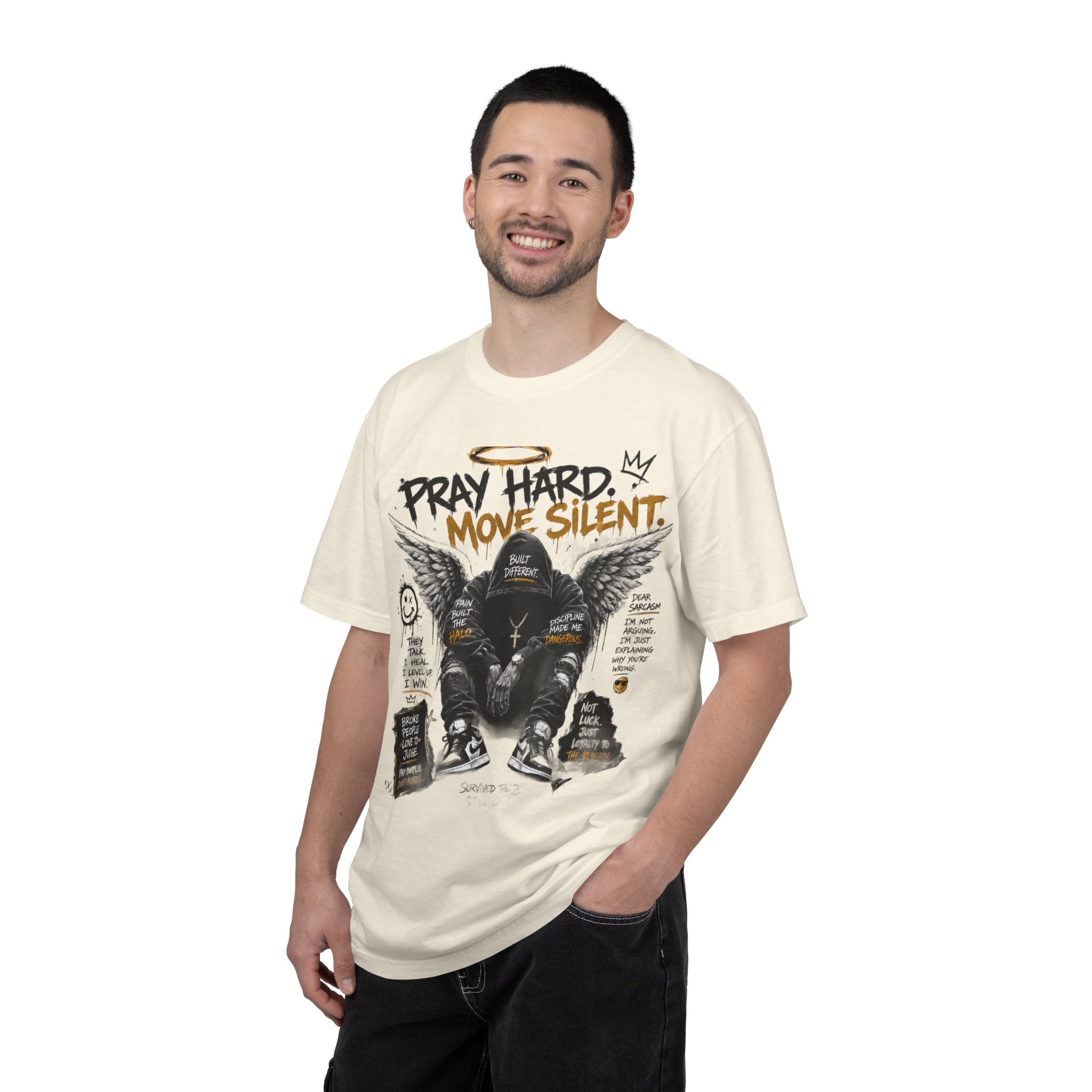 Pray Hard Move Silent Tee