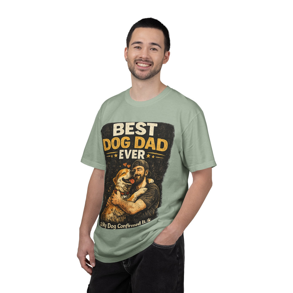 COLD HALO PETS | Best Dog Dad Ever T-Shirt | funny Dog Dad gift | father's day Dog lover Tee \ Proud Pet Dad shirt| Dog Owber graphic Tee