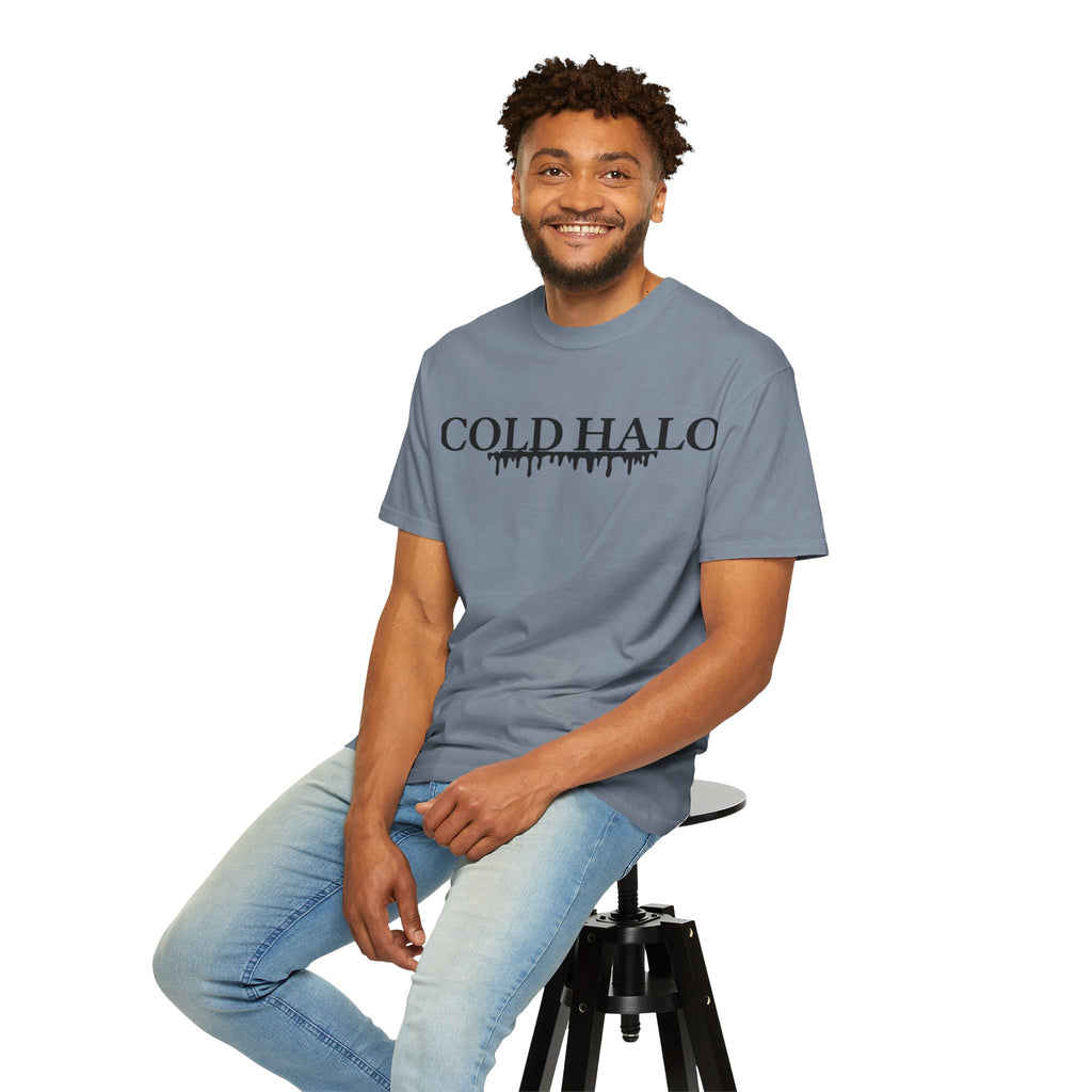 Cold Halo T-Shirt — Gothic Drip Logo Tee