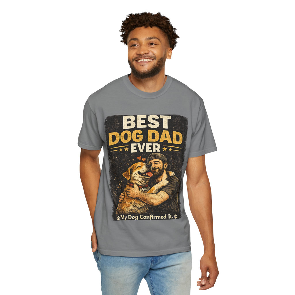 COLD HALO PETS | Best Dog Dad Ever T-Shirt | funny Dog Dad gift | father's day Dog lover Tee \ Proud Pet Dad shirt| Dog Owber graphic Tee