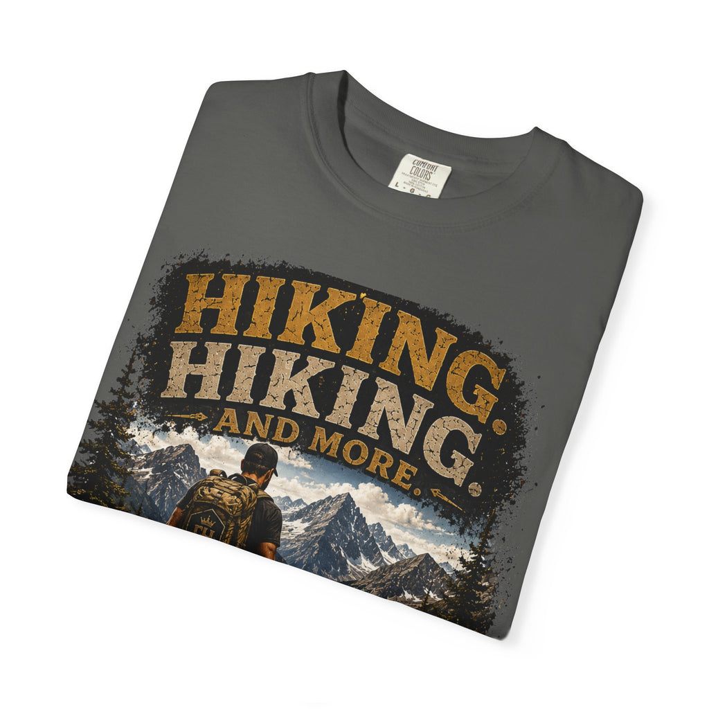 COLD HALO | Hiking With My Dog T-shirt| Adventure Dog Lover Tee| Mountain Hiking Graphic shirt|  Outdoor  Dog Dad Gifte