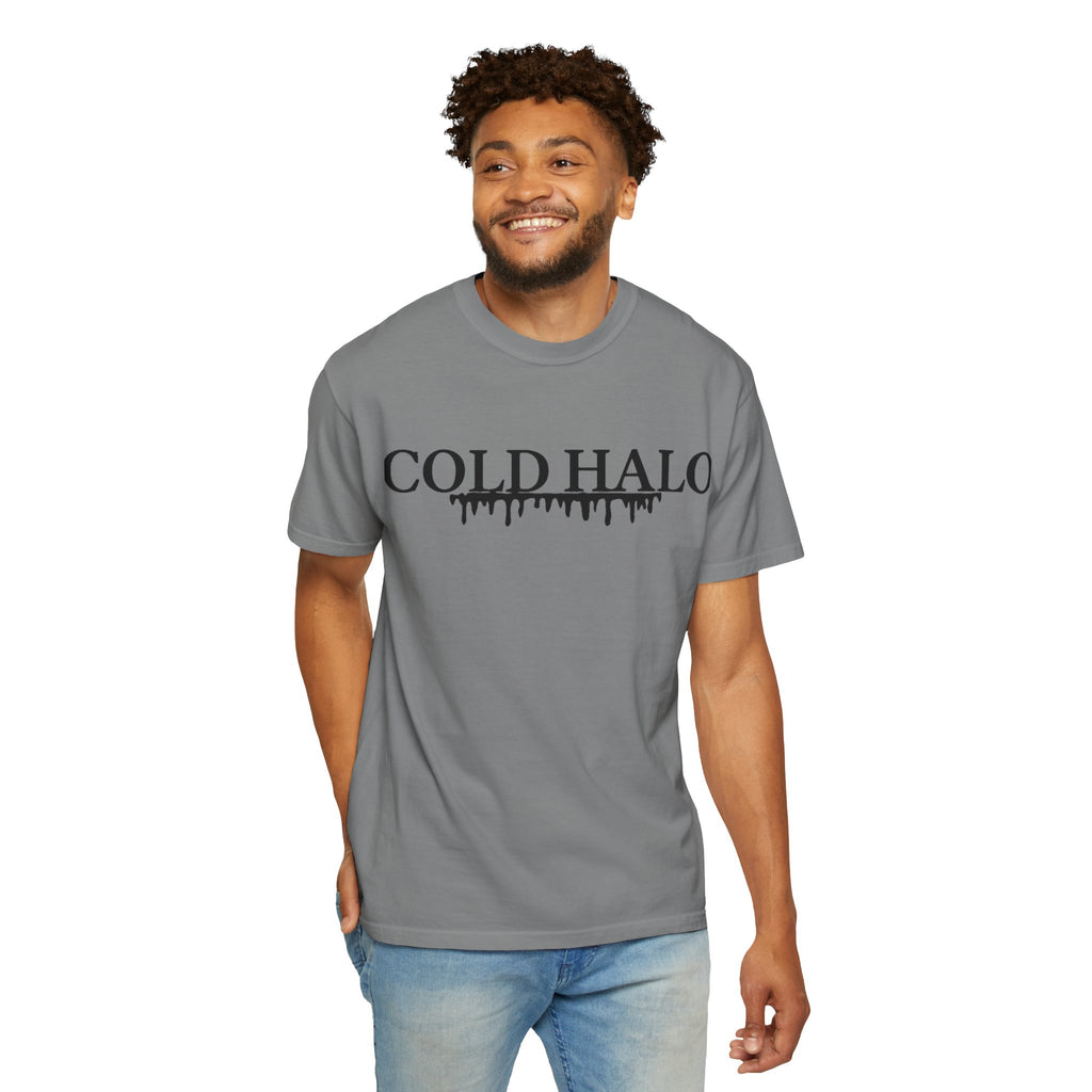Cold Halo T-Shirt — Gothic Drip Logo Tee