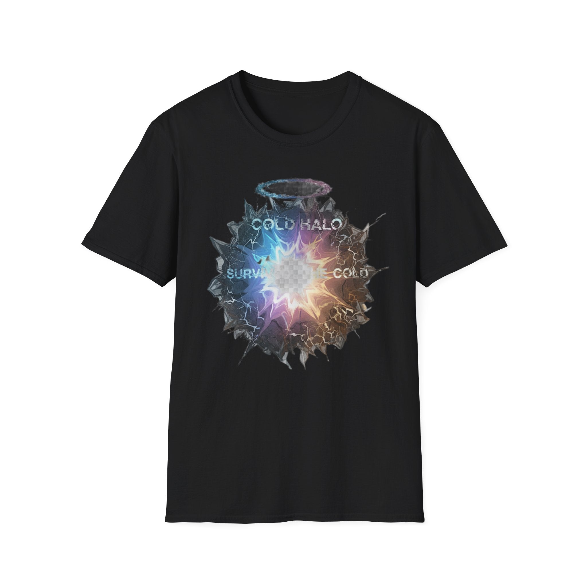 Cold Halo Graphic T‑Shirt — 'Cold Halo' Survive the Cold Sci‑Fi Design