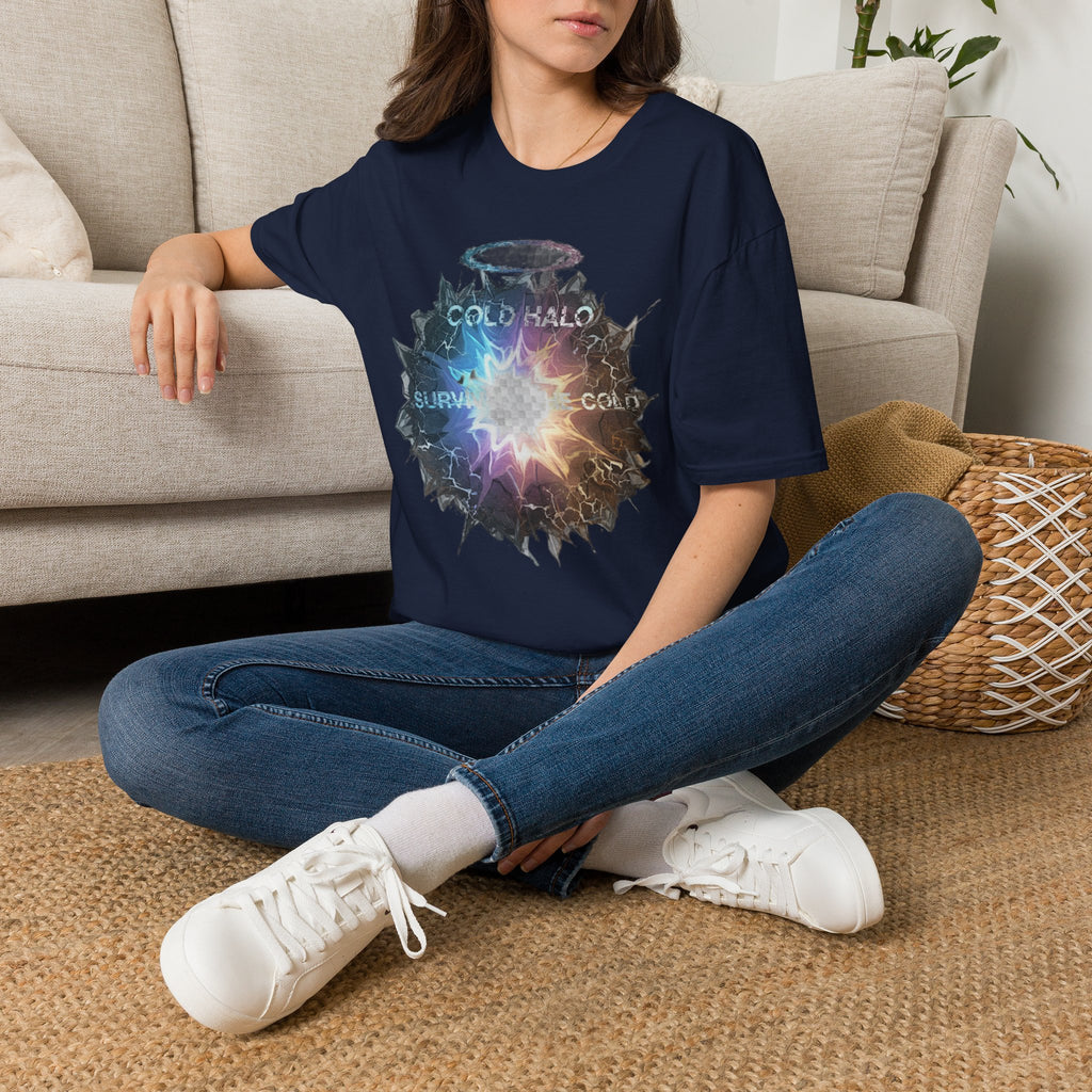 Cold Halo Graphic T‑Shirt — 'Cold Halo' Survive the Cold Sci‑Fi Design