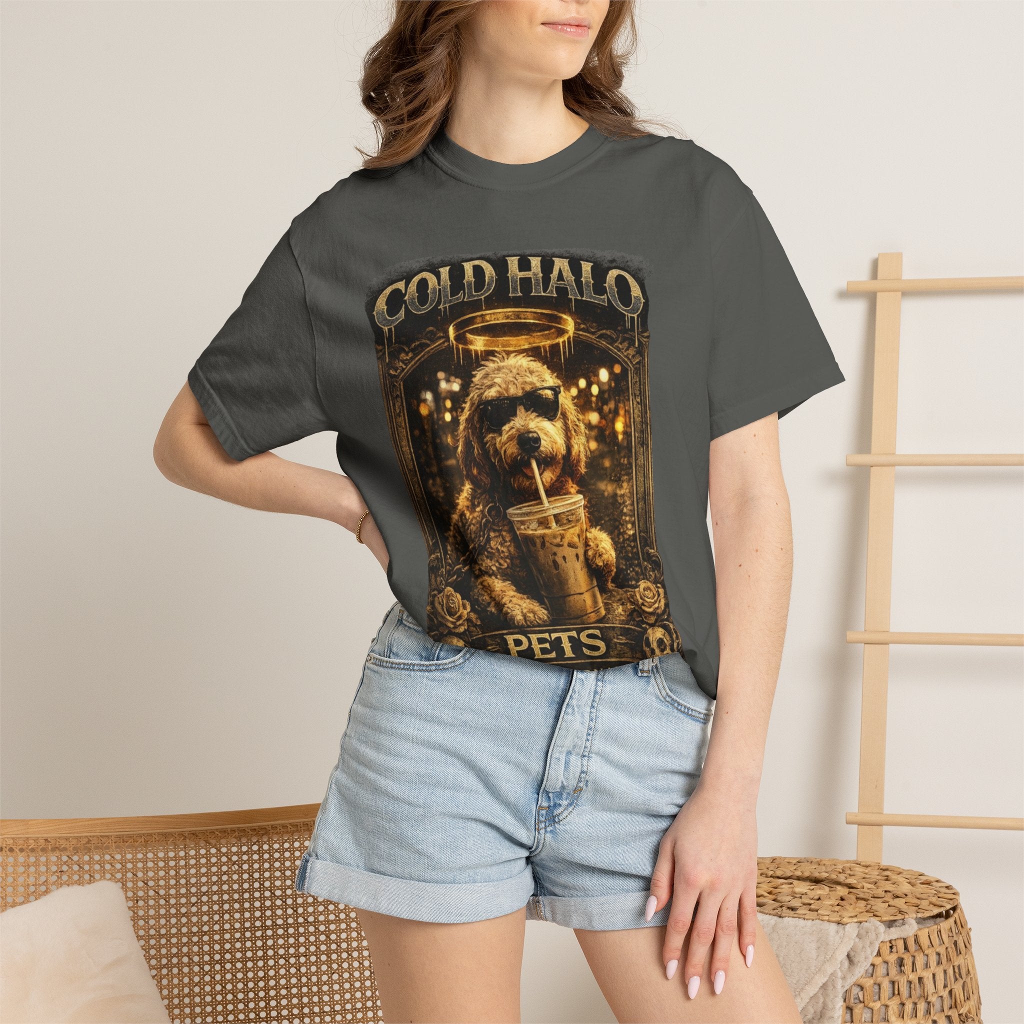 Cold Halo Pets T-Shirt — Vintage Dog Snack Inspector Graphic Tee