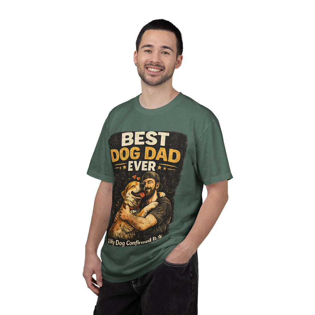 COLD HALO PETS | Best Dog Dad Ever T-Shirt | funny Dog Dad gift | father's day Dog lover Tee \ Proud Pet Dad shirt| Dog Owber graphic Tee