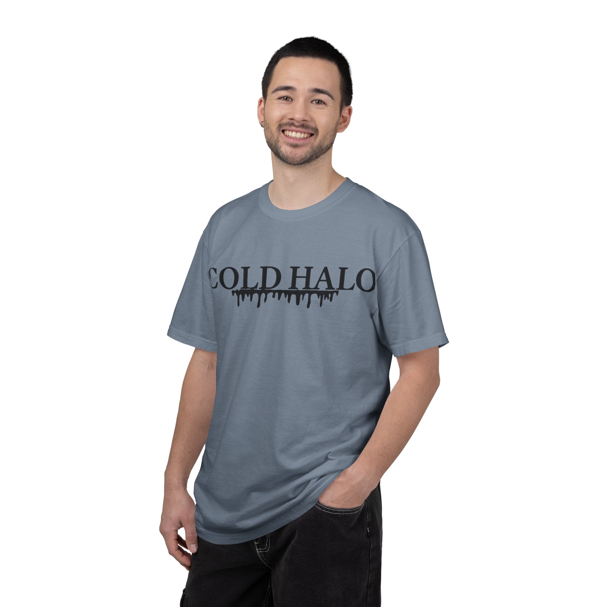 Cold Halo T-Shirt — Gothic Drip Logo Tee