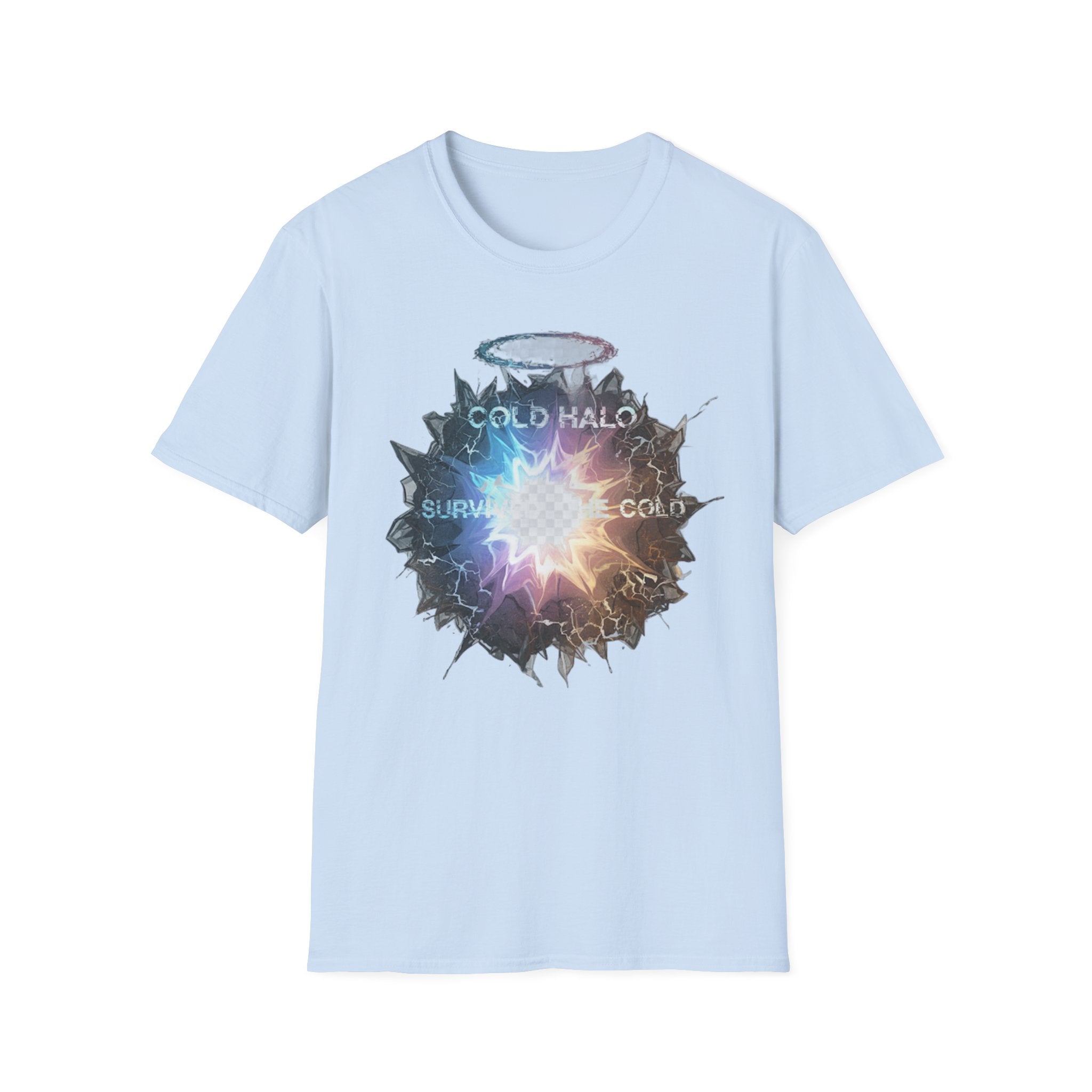 Cold Halo Graphic T‑Shirt — 'Cold Halo' Survive the Cold Sci‑Fi Design