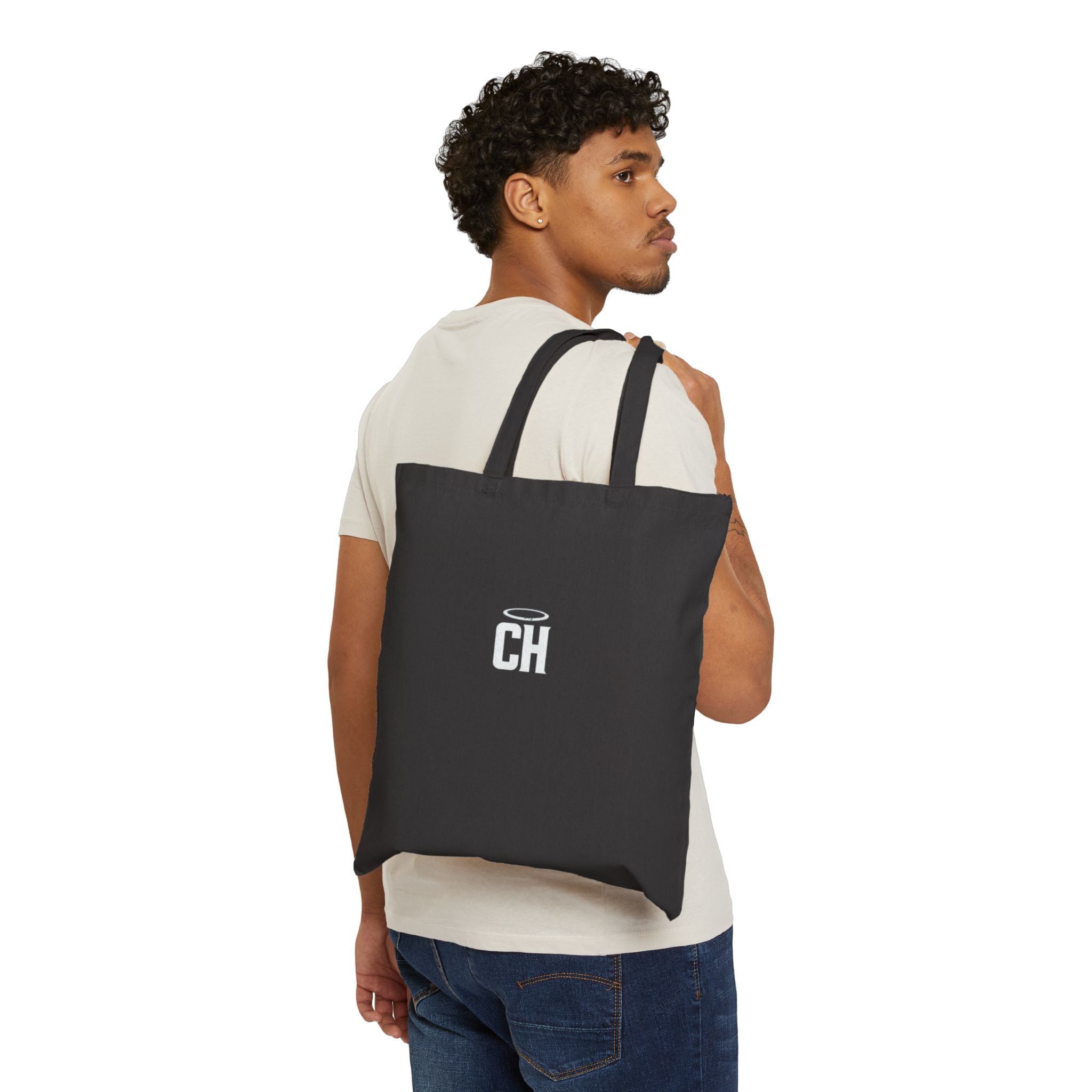 COLD HALO Minimal Logo Tote Bag –premium Canvas Streetwear Essential