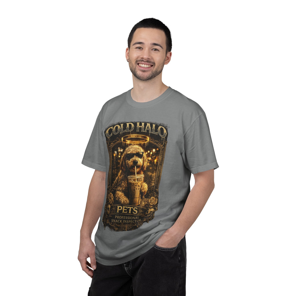 Cold Halo Pets T-Shirt — Vintage Dog Snack Inspector Graphic Tee
