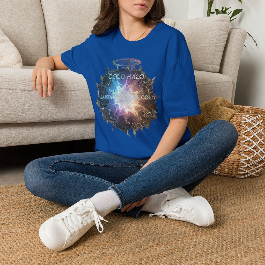 Cold Halo Graphic T‑Shirt — 'Cold Halo' Survive the Cold Sci‑Fi Design