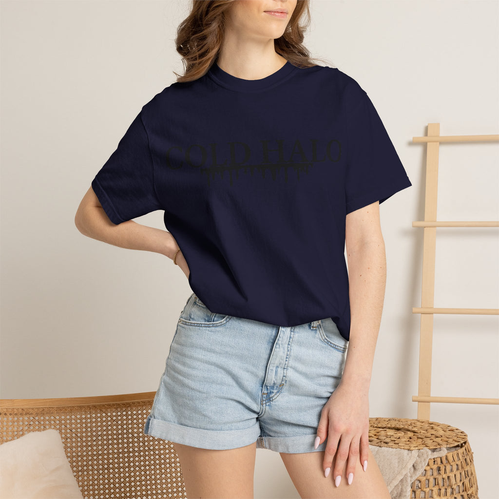 Cold Halo T-Shirt — Gothic Drip Logo Tee