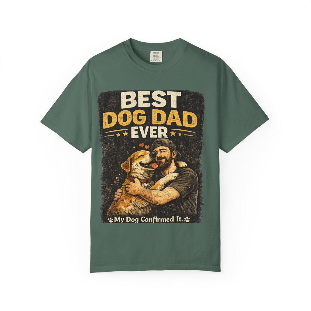 COLD HALO PETS | Best Dog Dad Ever T-Shirt | funny Dog Dad gift | father's day Dog lover Tee \ Proud Pet Dad shirt| Dog Owber graphic Tee