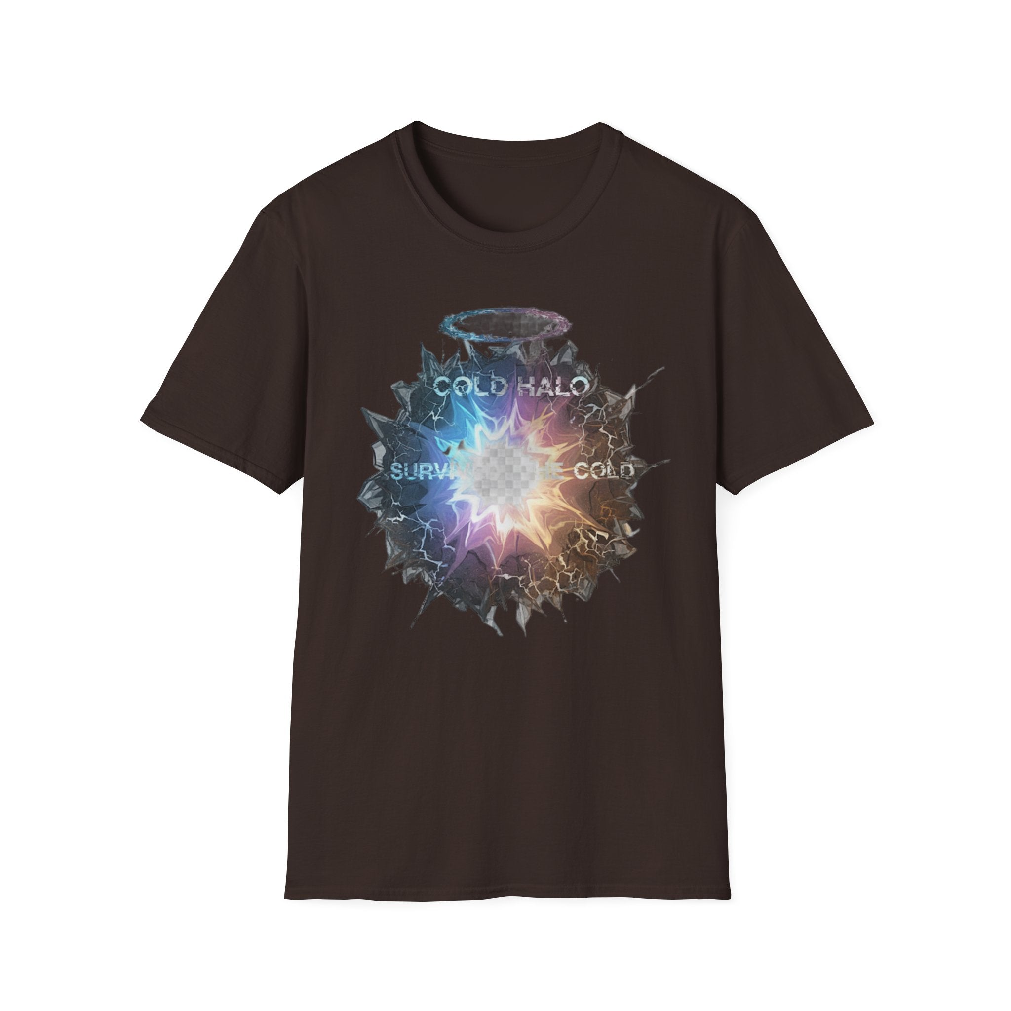 Cold Halo Graphic T‑Shirt — 'Cold Halo' Survive the Cold Sci‑Fi Design