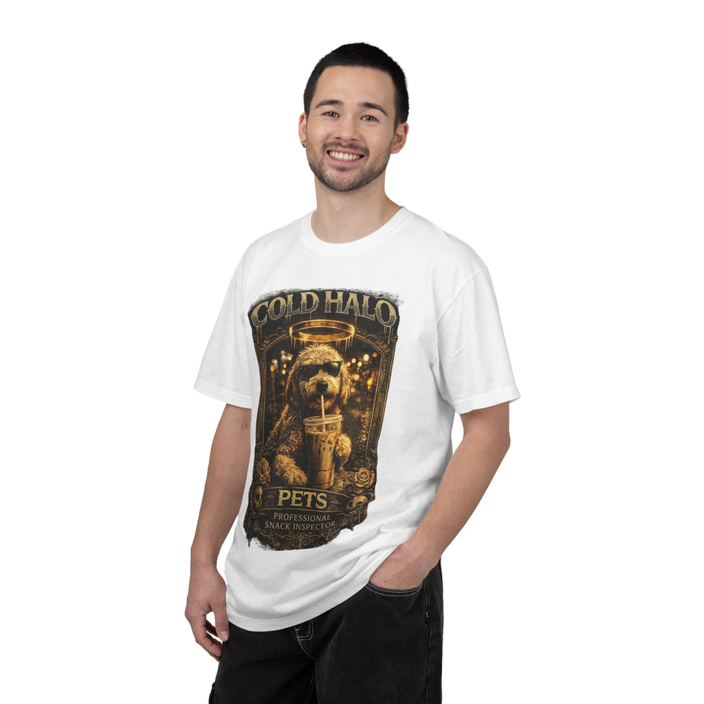 Cold Halo Pets T-Shirt — Vintage Dog Snack Inspector Graphic Tee