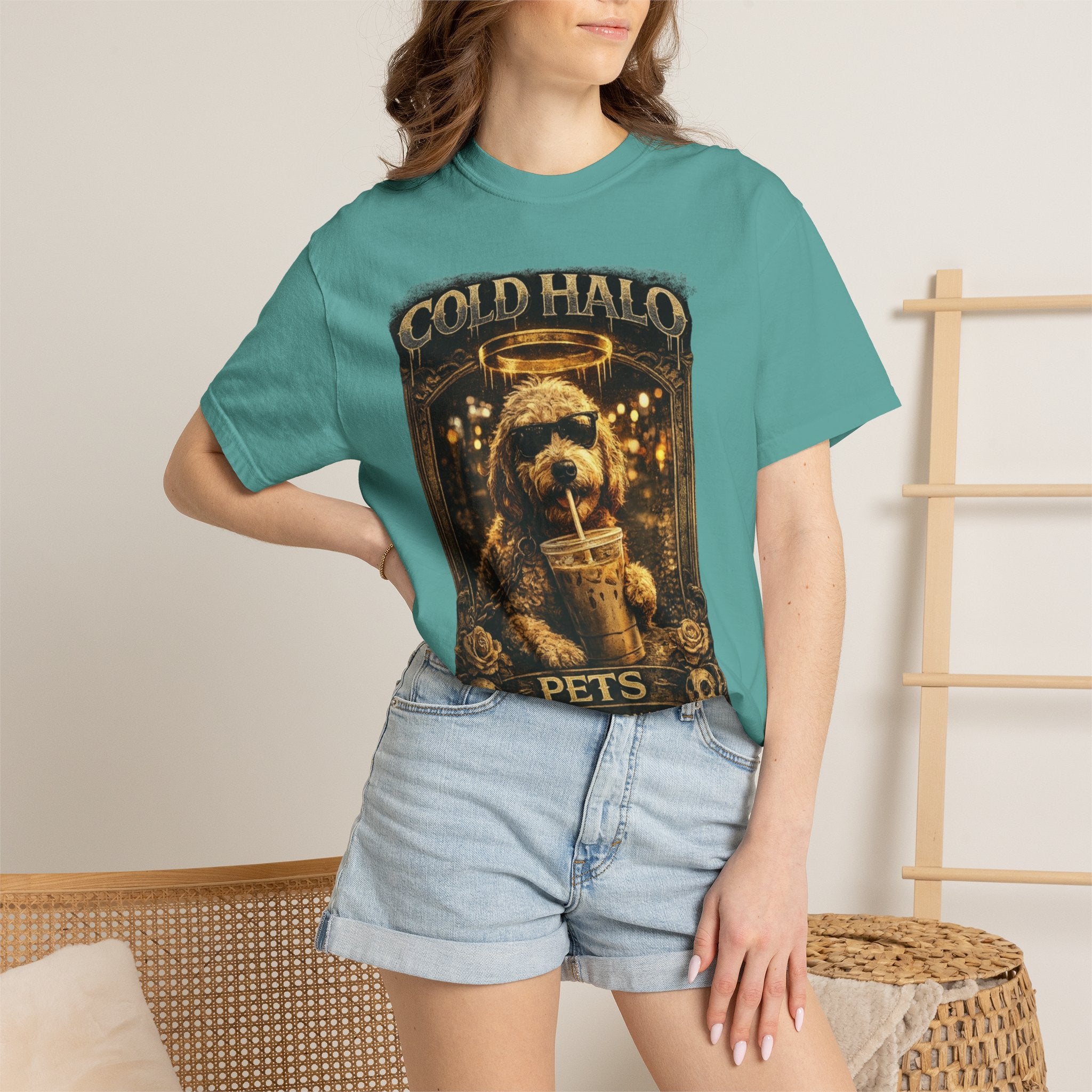 Cold Halo Pets T-Shirt — Vintage Dog Snack Inspector Graphic Tee