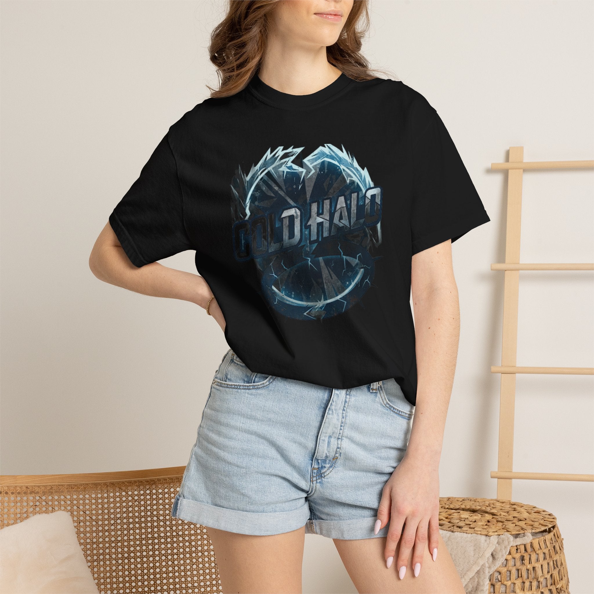 Cold Halo Graphic T-Shirt — Icy Ring Logo Tee