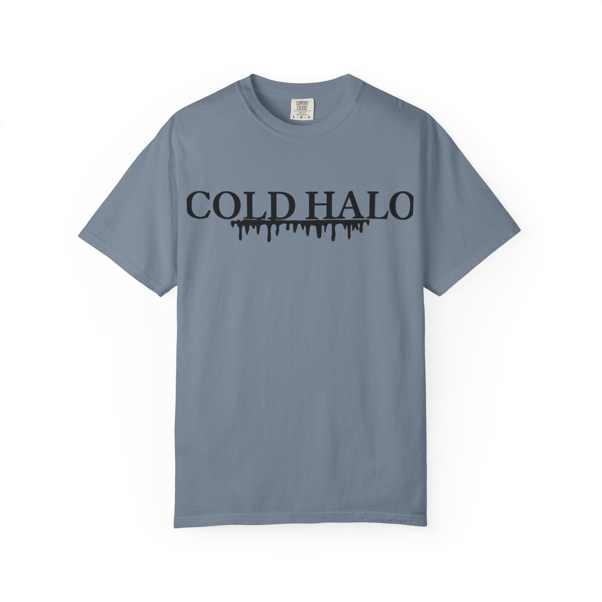 Cold Halo T-Shirt — Gothic Drip Logo Tee
