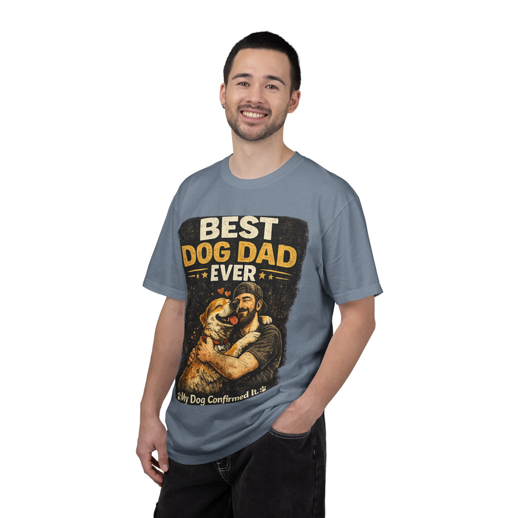 COLD HALO PETS | Best Dog Dad Ever T-Shirt | funny Dog Dad gift | father's day Dog lover Tee \ Proud Pet Dad shirt| Dog Owber graphic Tee