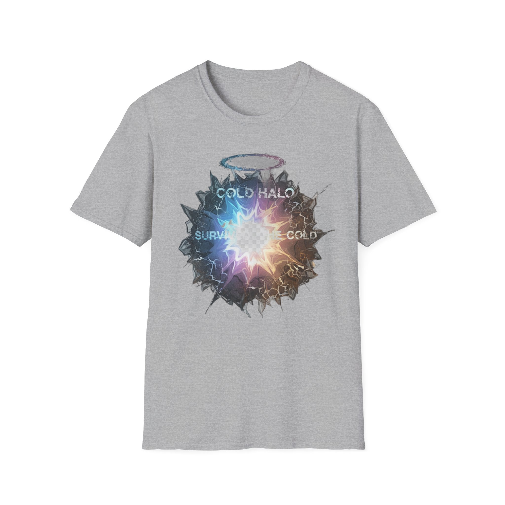 Cold Halo Graphic T‑Shirt — 'Cold Halo' Survive the Cold Sci‑Fi Design