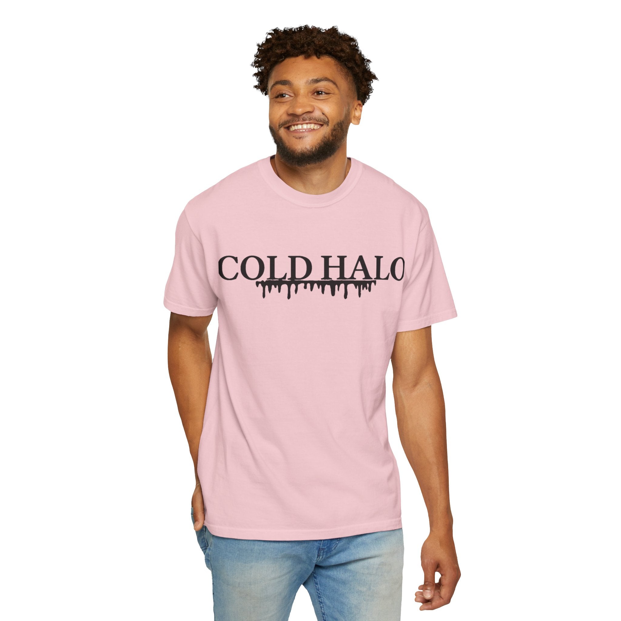 Cold Halo T-Shirt — Gothic Drip Logo Tee