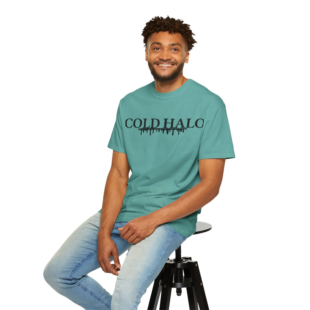 Cold Halo T-Shirt — Gothic Drip Logo Tee